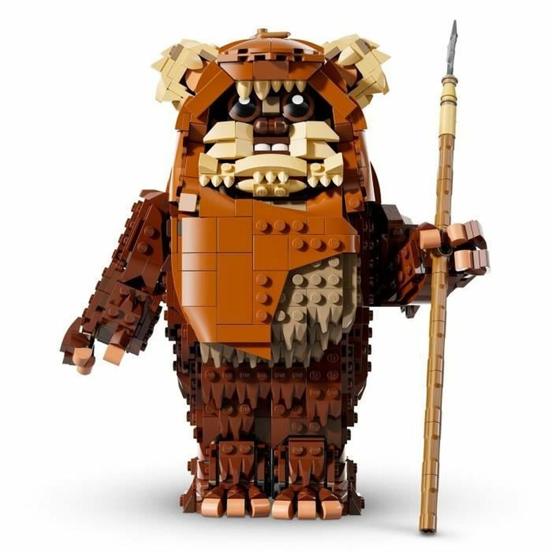 Juguetes construcción niños LEGO Wicket el Ewok en su hábitat boscoso