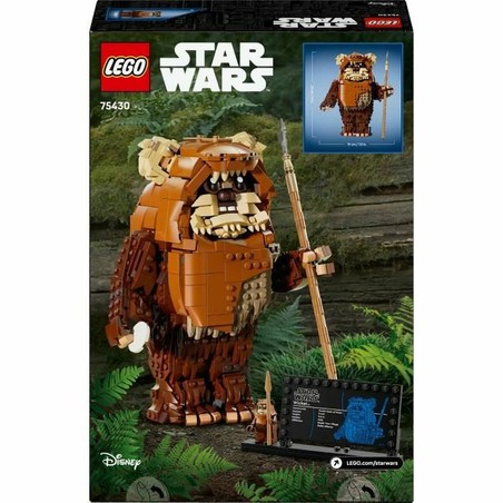 Set construcción educativo LEGO Star Wars Wicket el Ewok posando