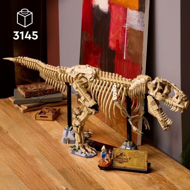 Lego Jurassic World para coleccionistas, modelo de exhibición de dinosaurio.