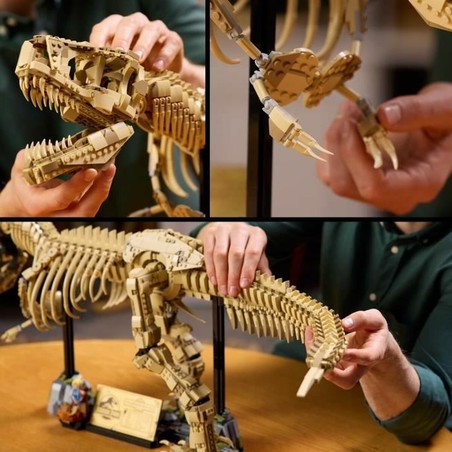 Maqueta dinosaurio Lego, piezas de alta calidad para un ensamblaje preciso.