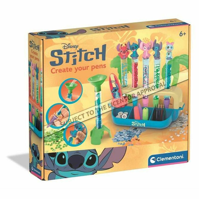 Juego de manualidades niños Stitch laboratorio bolígrafos