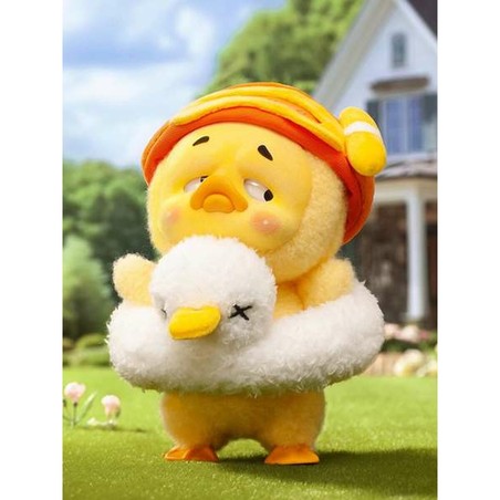 Detalle del diseño único del patito Upsetduck de Comansi.