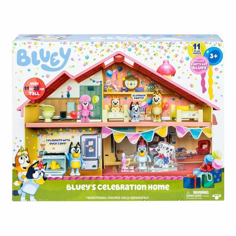 Muñecos Bluey y Bingo en un juego