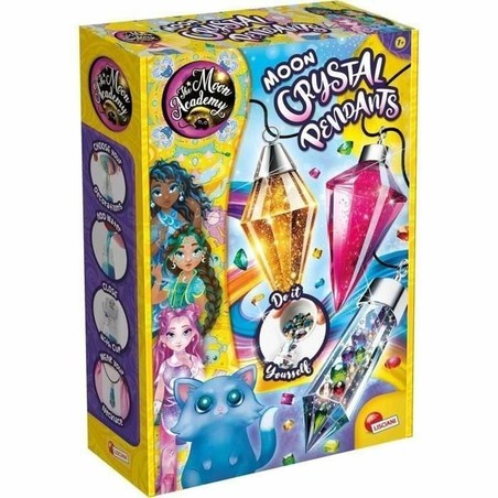 Manualidades niños creando colgantes de cristal lunar Lisciani Giochi