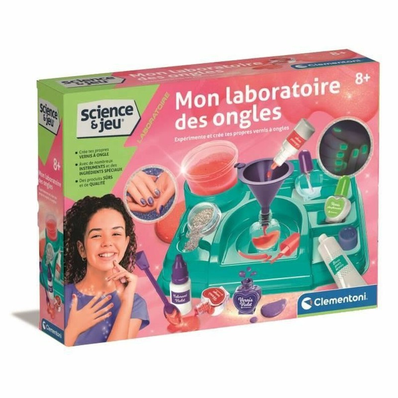 Set manicura niños Clementoni My Nail Laboratory Multicolor