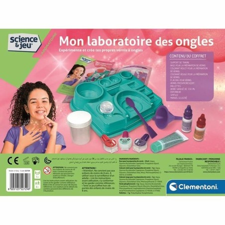 Kit uñas infantil creativo con esmaltes seguros para niñas