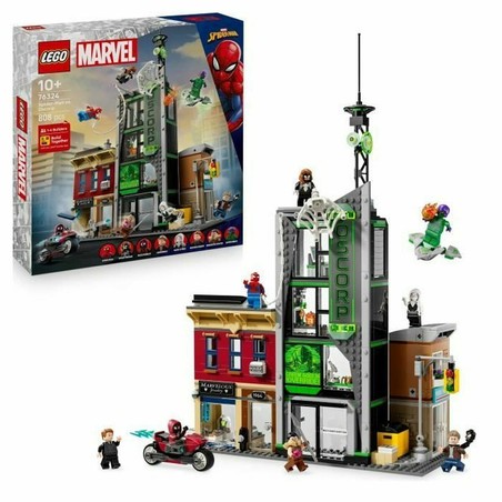 Juguetes construcción niños Lego Spider-Man VS Oscorp en acción
