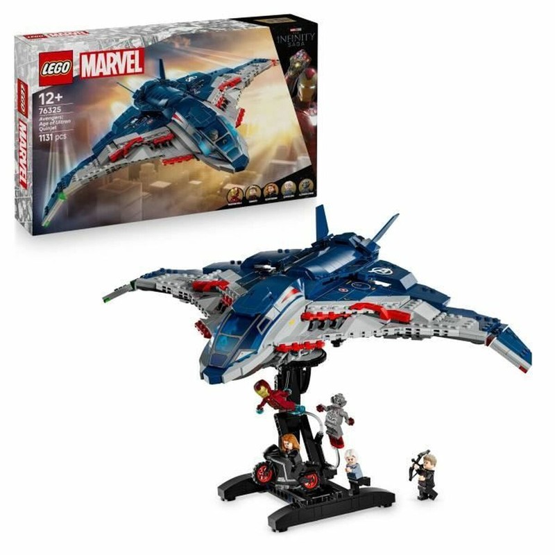 Lego Quinjet Marvel, juguetes construcción niños