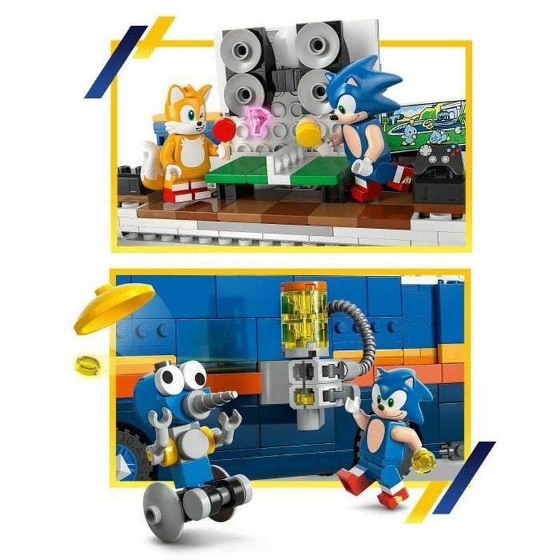 Vehículo de mando Lego Sonic montado, ideal para jugar