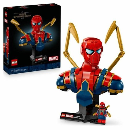 Busto Iron Spider-Man LEGO 76326, set para coleccionistas Marvel