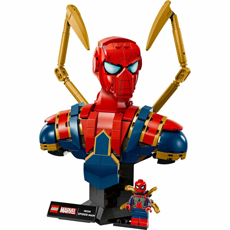 Regalo coleccionista Marvel, busto Iron Spider-Man en caja