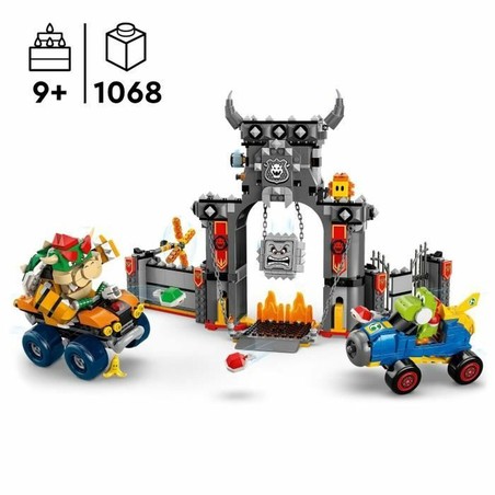 Niño jugando con set LEGO Bowser's Castle