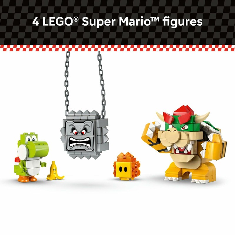 Vista trasera de la caja LEGO Bowser's Castle