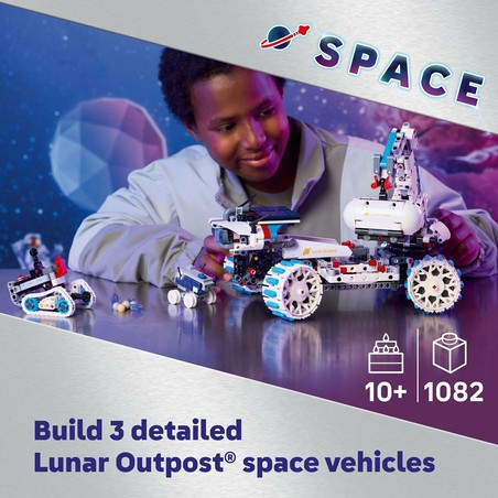 Juego ingeniería espacial: componentes del Lego Moon Rover