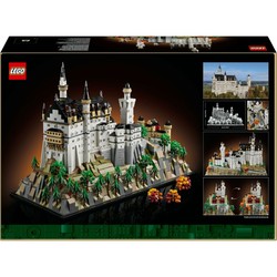Castillo Neuschwanstein Lego 21063 - Vista frontal detallada 2