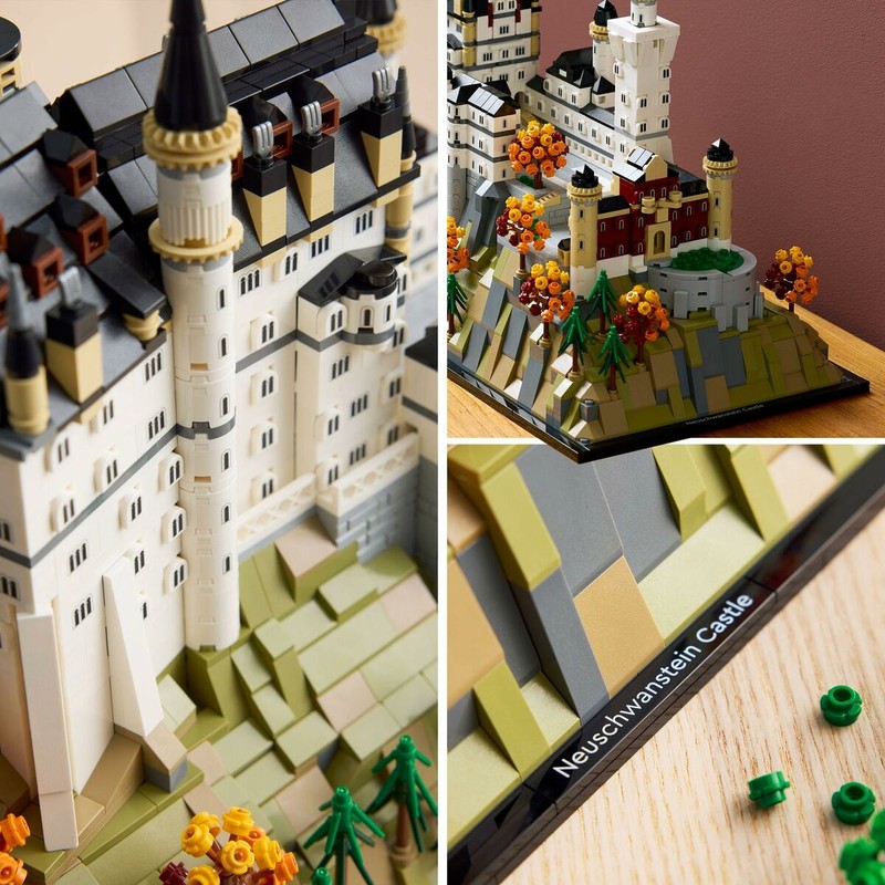 Réplica castillo Neuschwanstein Lego - Para exhibición en casa