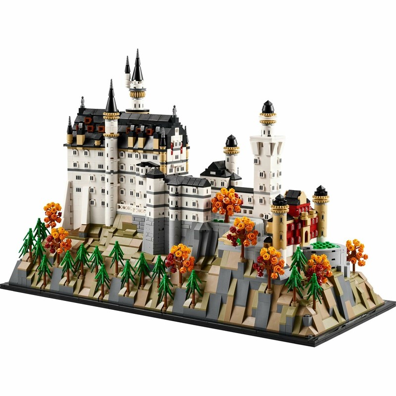 Modelo exhibición Lego - Vista aérea del castillo