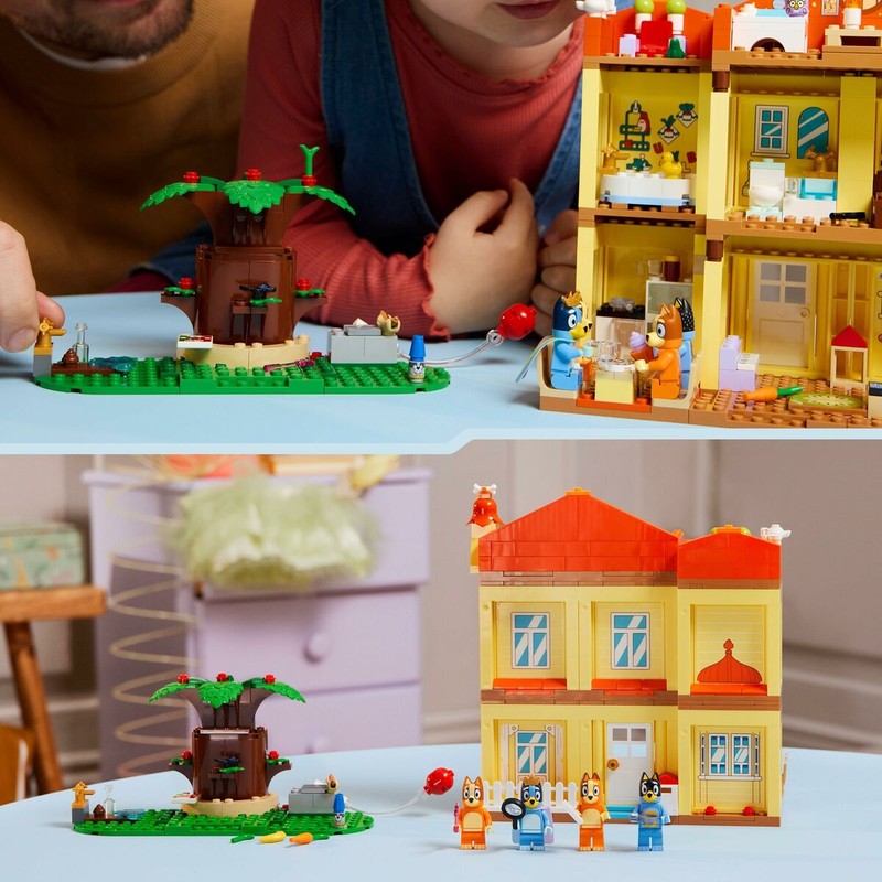 Set construcción educativo: casa familiar Bluey montada