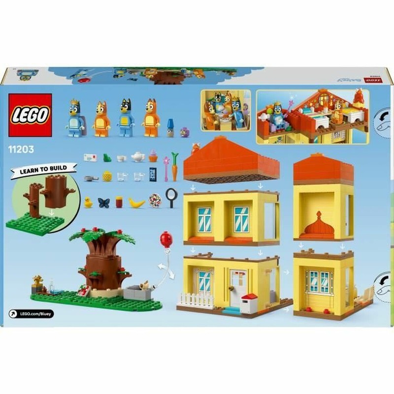 Juego modular niños: diferentes ángulos de la casa de Bluey
