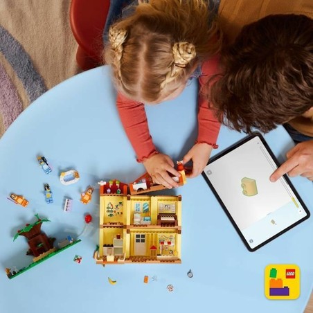 Construcción infantil Lego: dormitorio de la casa de Bluey