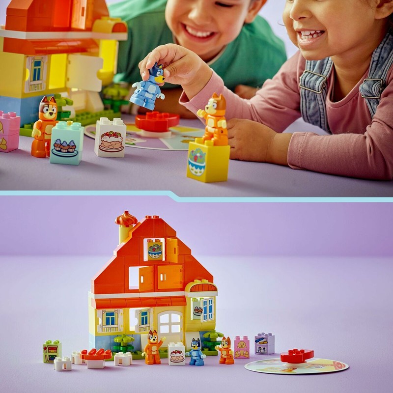 Bloques construcción infantiles Lego DUPLO Casa de Bluey vista frontal