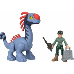 Juguetes construcción niños: Playset Imaginext Jurassic World con dinosaurio y personaje. 2