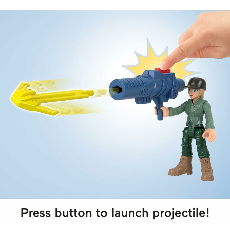 Escena de juego con Playset Imaginext Jurassic World, perfecto para construcción niños 3 años.