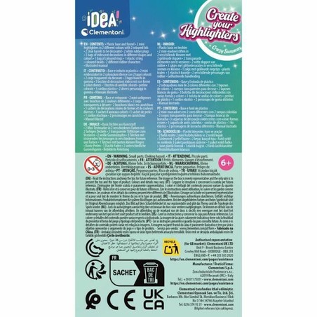 Kit manualidades infantil Clementoni con accesorios de colores