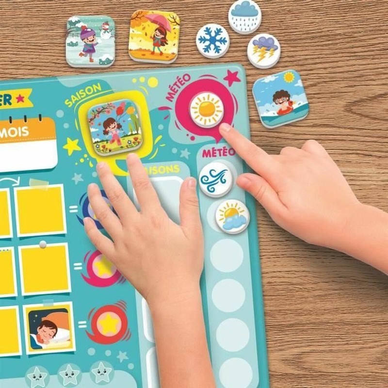 Calendario magnético para aprender el tiempo y las estaciones