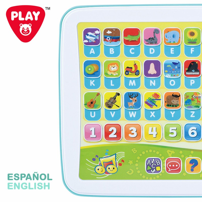 Tablet PlayGo para aprender español inglés con botones de colores