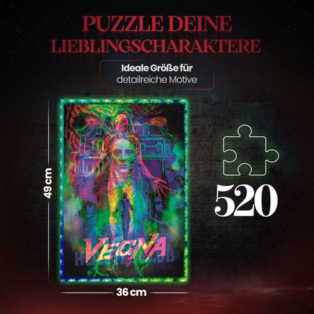 marco iluminado LED puzzle Stranger Things