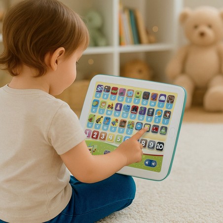 Juguete interactivo para niños pequeños, ideal para aprender números y letras