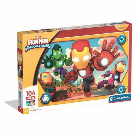 Puzzle Iron Man niños Clementoni Maxi de 104 piezas