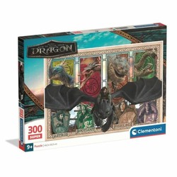 Puzzle Cómo Entrenar a tu Dragón Clementoni Super 300 Piezas de Hipo y Desdentao