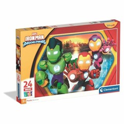 Juguetes construcción niños: Puzzle Clementoni Maxi Iron Man y amigos