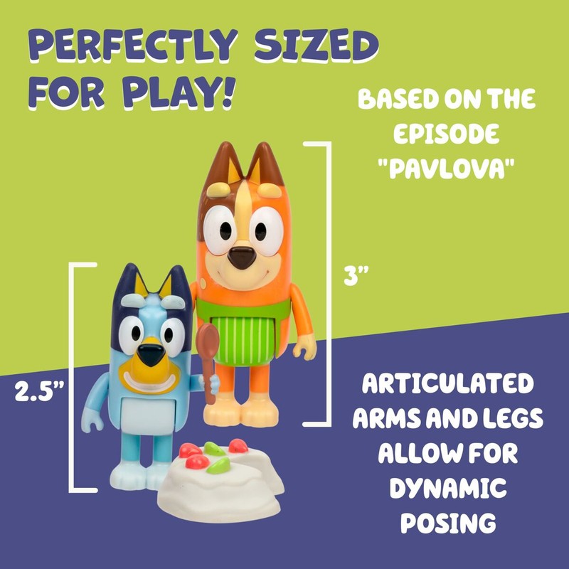 Muñecos Bluey niños, ideal para juego simbólico