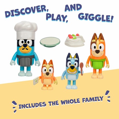 Juguetes familia Bluey, colección de personajes principales