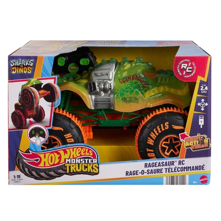 Coches juguete niños Hot Wheels Monster Truck Samsh O Saurus 1:15