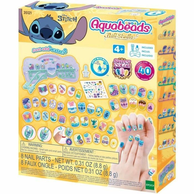 Set manicura infantil Aquabeads Stitch con 40 piezas multicolor