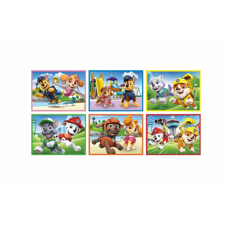 Construcción niños 3 años: Puzzle Patrulla Canina colores