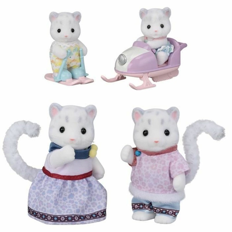 Juguetes construcción niños Sylvanian Families Familia Leopardo de las Nieves