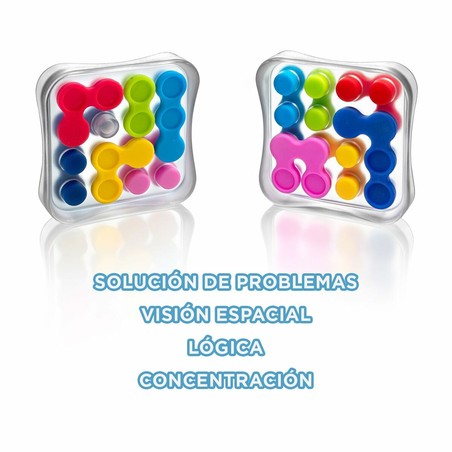 Rompecabezas didáctico con diseño multicolor