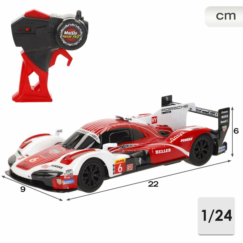 Detalle del mando de control de coche radiocontrol para niños