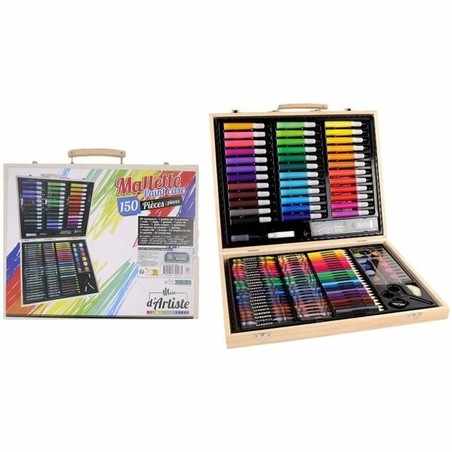 Set de manualidades niños multicolor con 150 piezas en estuche cerrado