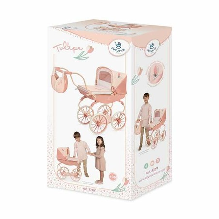 Carrito para Muñecas Decuevas rosa infantil