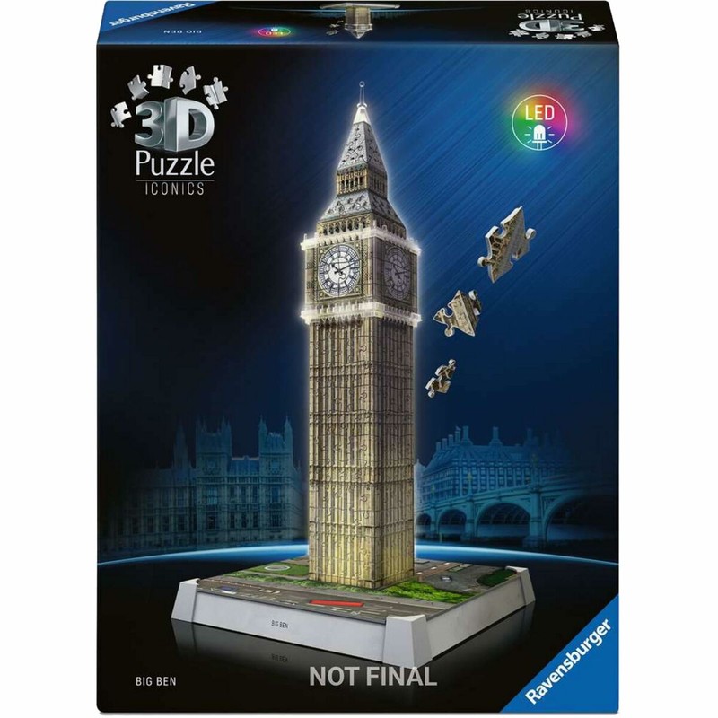 Set construcción educativo Puzzle 3D Big Ben para motricidad fina