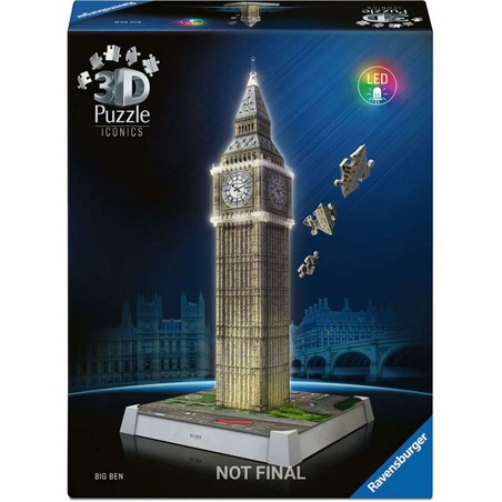 Set construcción educativo Puzzle 3D Big Ben para motricidad fina