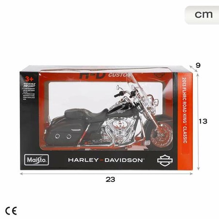 Decoración moto Harley-Davidson, modelo clásico en miniatura