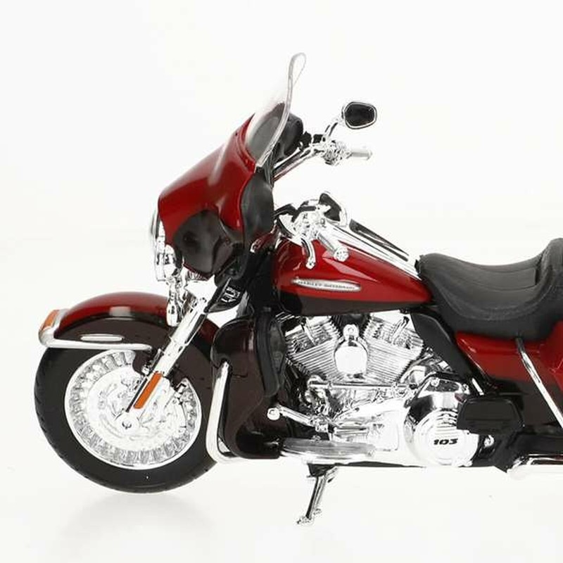 Set construcción educativo: Motocicleta Harley-Davidson Electra Glide vista lateral