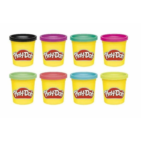 Variedad de botes de plastilina Play-Doh para fomentar la creatividad